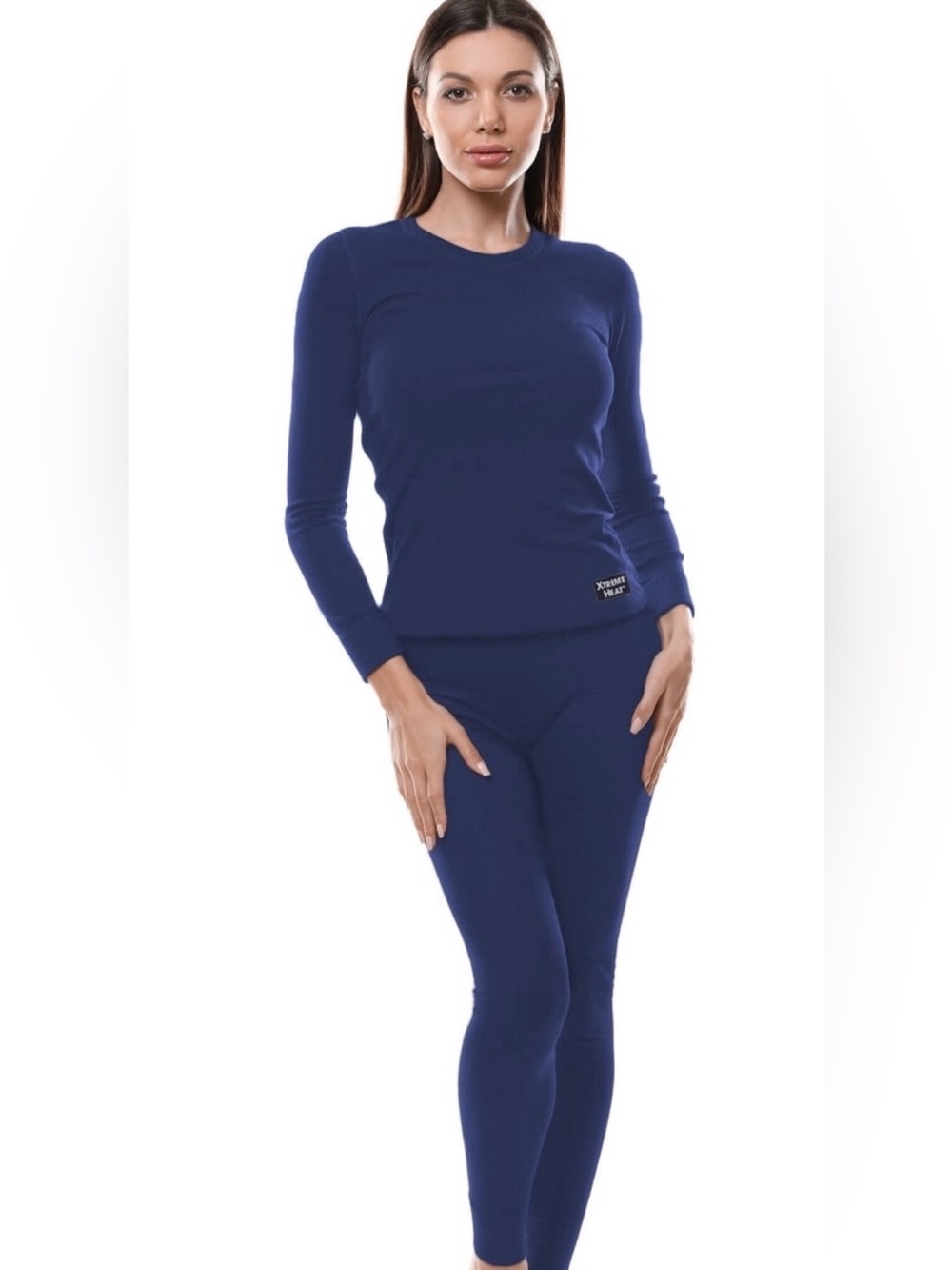 BRAND NEW EXTREME HEAT Navy Thermal Long Sleeve Top and Leggings Set